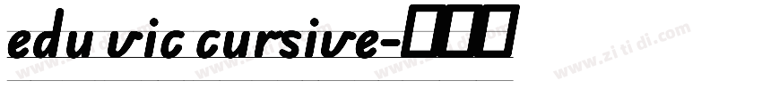 edu vic cursive字体转换